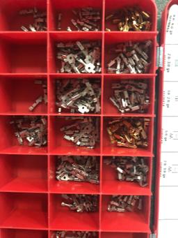 Approx 26 trays of new electrical fittings.