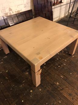 Approx 36 x 36 coffee table.