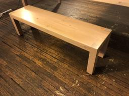 (1) Hand Crafted Wood Bench approx 5ft