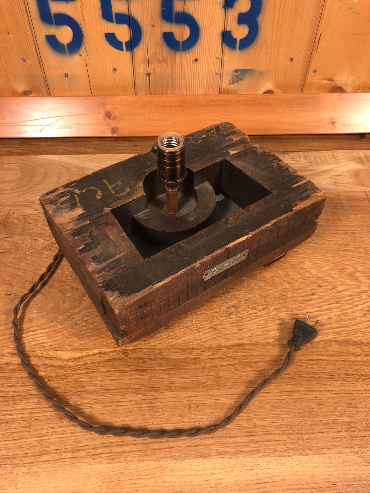 Vintage Industrial Salvaged Lamp Fixture