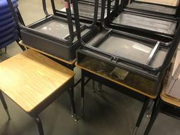 Lot of 24 inch wide school desk, please read full description