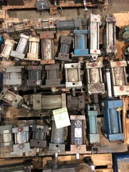 Bulk Lot of assorted Hydraulic Cylinders