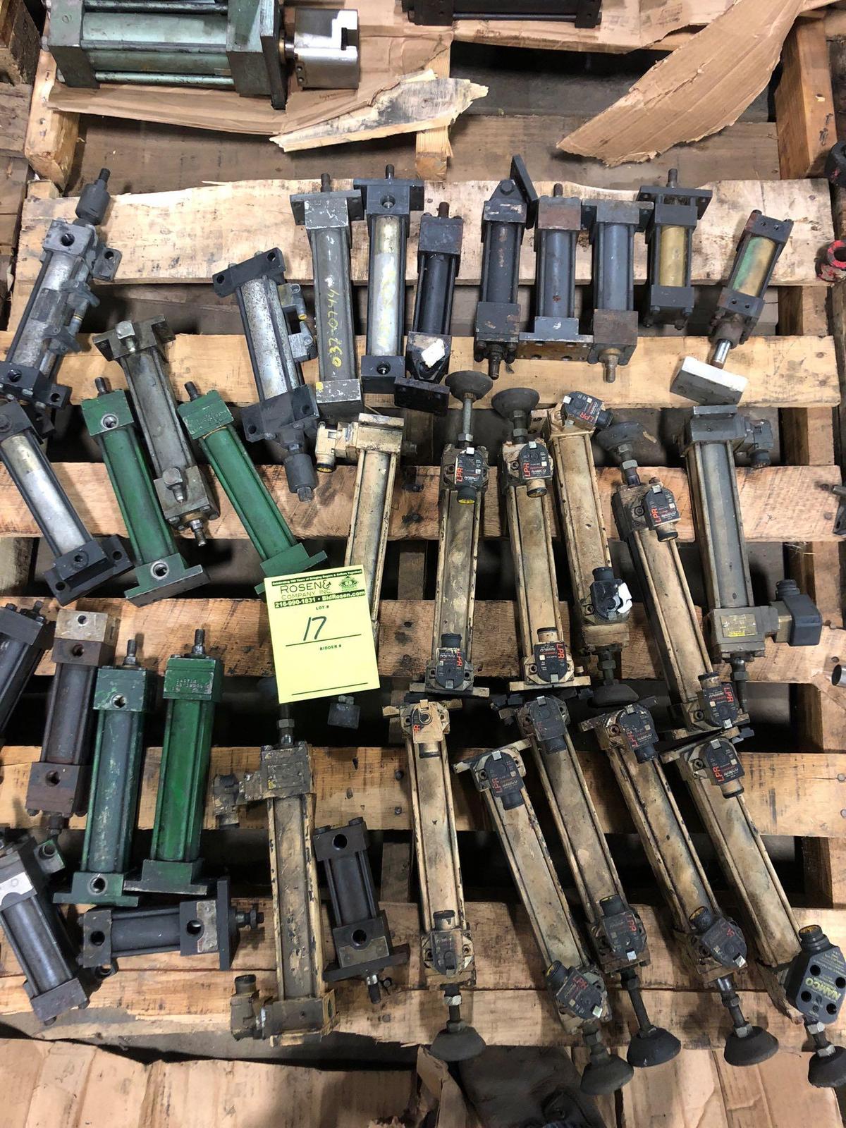 Bulk Lot of assorted Hydraulic Cylinders