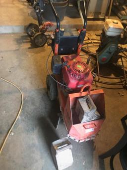 Gas Powered Diamond Brand Concrete Grinder, runs and operates as intended