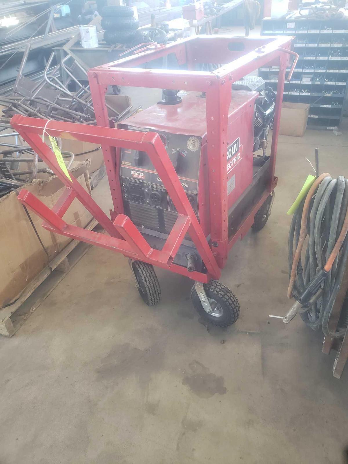 lincoln electric ranger 10000 welder/generator on nice cart