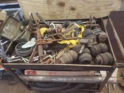 Cart loaded with welding rods and more see pics