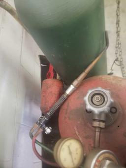 Oxygen and acetylene torchset