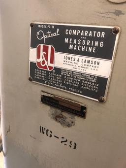 Jones & Lamson Optical Comparator & Measuring Machine #PC-14