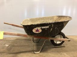 True Temper Rubber Tired Wheel Barrow