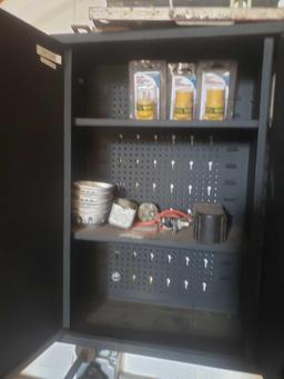 Us general Hanging tool cabinet with keys and contents