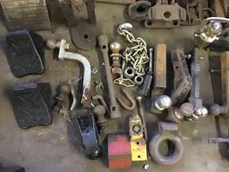 Large lot of misc hitches and hitch components, receivers and more