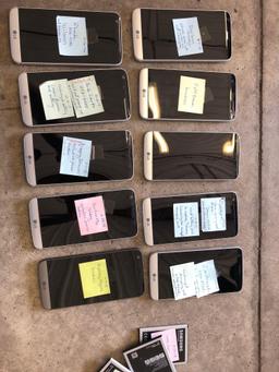 Lot of 10 Samsung G5 Smart Phones.