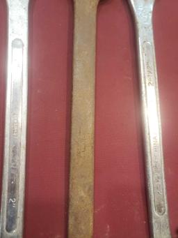 (3) Lg. Wrenches 2" , 2", 2 1/2"