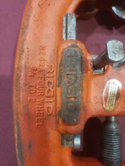 (4) Ridgid Pipe Cutters.