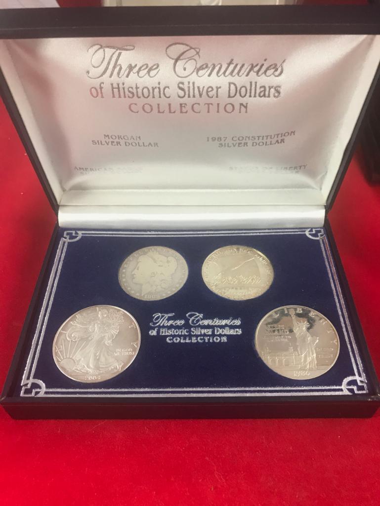 Three Centuries Collection of Silver Dollars