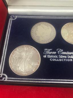 Three Centuries Collection of Silver Dollars