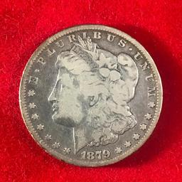 1879 CC Morgan silver dollar