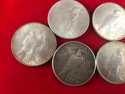 COLLECTION STARTER of Peace Dollars, 90% Silver, No duplicate dates