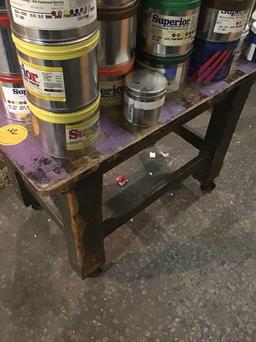 Wooden Table on casters