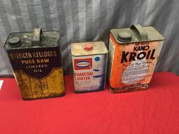 3- Vintage Oil Cans