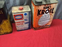 3- Vintage Oil Cans