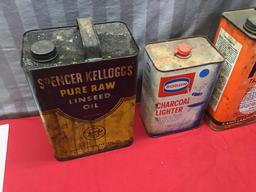 3- Vintage Oil Cans