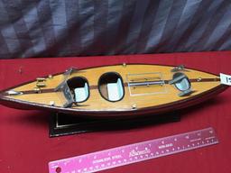 Wooden Scale Model Boat