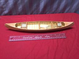 Wooden Scale Model Canoe