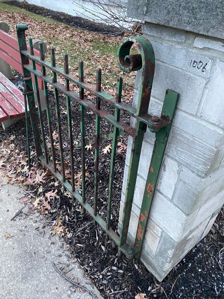 Wrought Iron Gate, cool piece, with a great look.Buyer Must Remove.