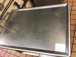 Stainless Cart on casters, 42 x 30 inches, 35 inches tall