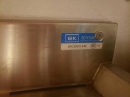 Stainless steel dish draining and storage bay Bk resources L 24in x W 22in x H 31in