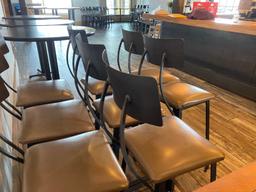 (10) 29 in high Steel Retro Restaurant Chairs