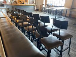 (16) 23 in high Steel Retro Restaurant Chairs