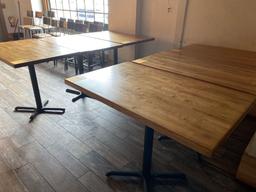 (1) 48 in x 30 in Wood Top Restaurant Table-36 in high