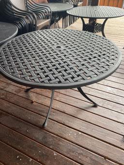 Metal 60 in diameter outdoor table