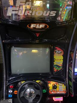 Universal Studios The Fast & The Furious Sit-Down Arcade Racing Game (Left side)