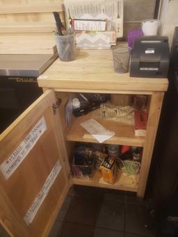 2 nice wooden storage cabinets