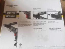 Master mechanic half inch variable speed drill 7 amp