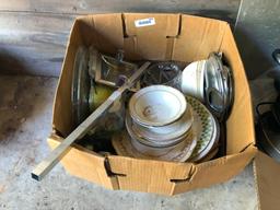 2 random Boxes with china and assorted kitchen items