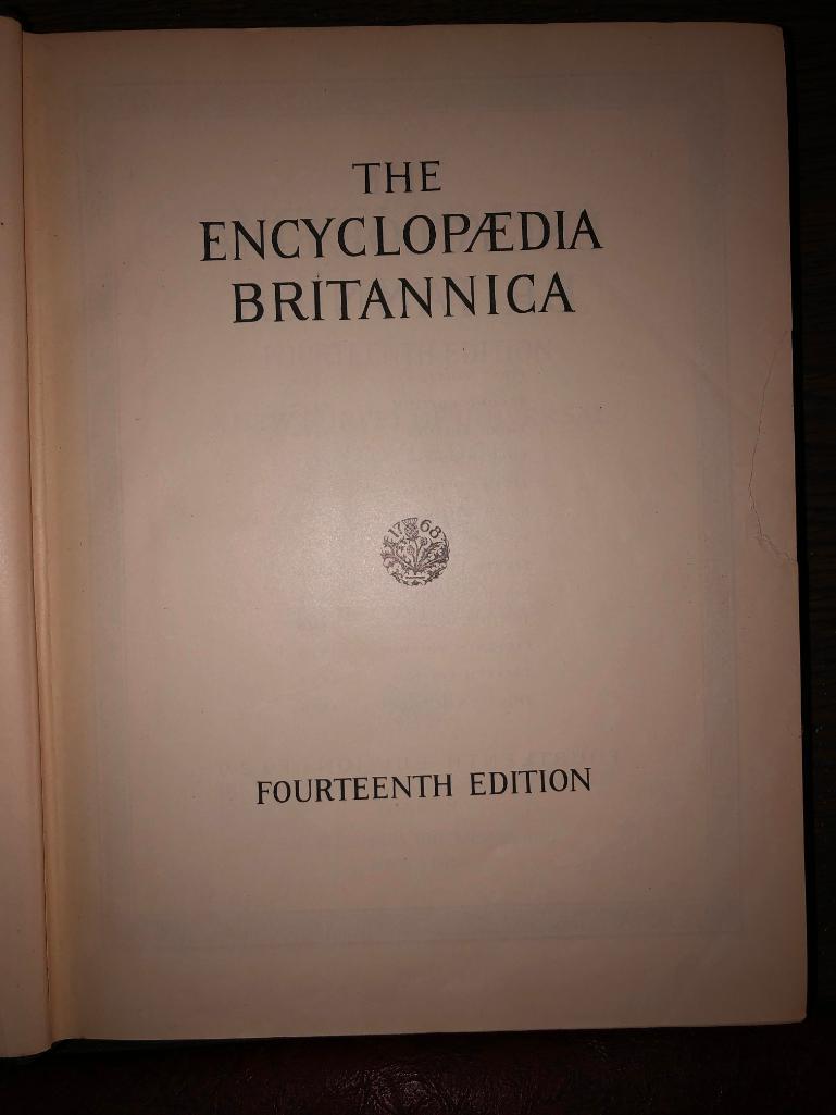 Antique set of Encyclopedia Britannica?s