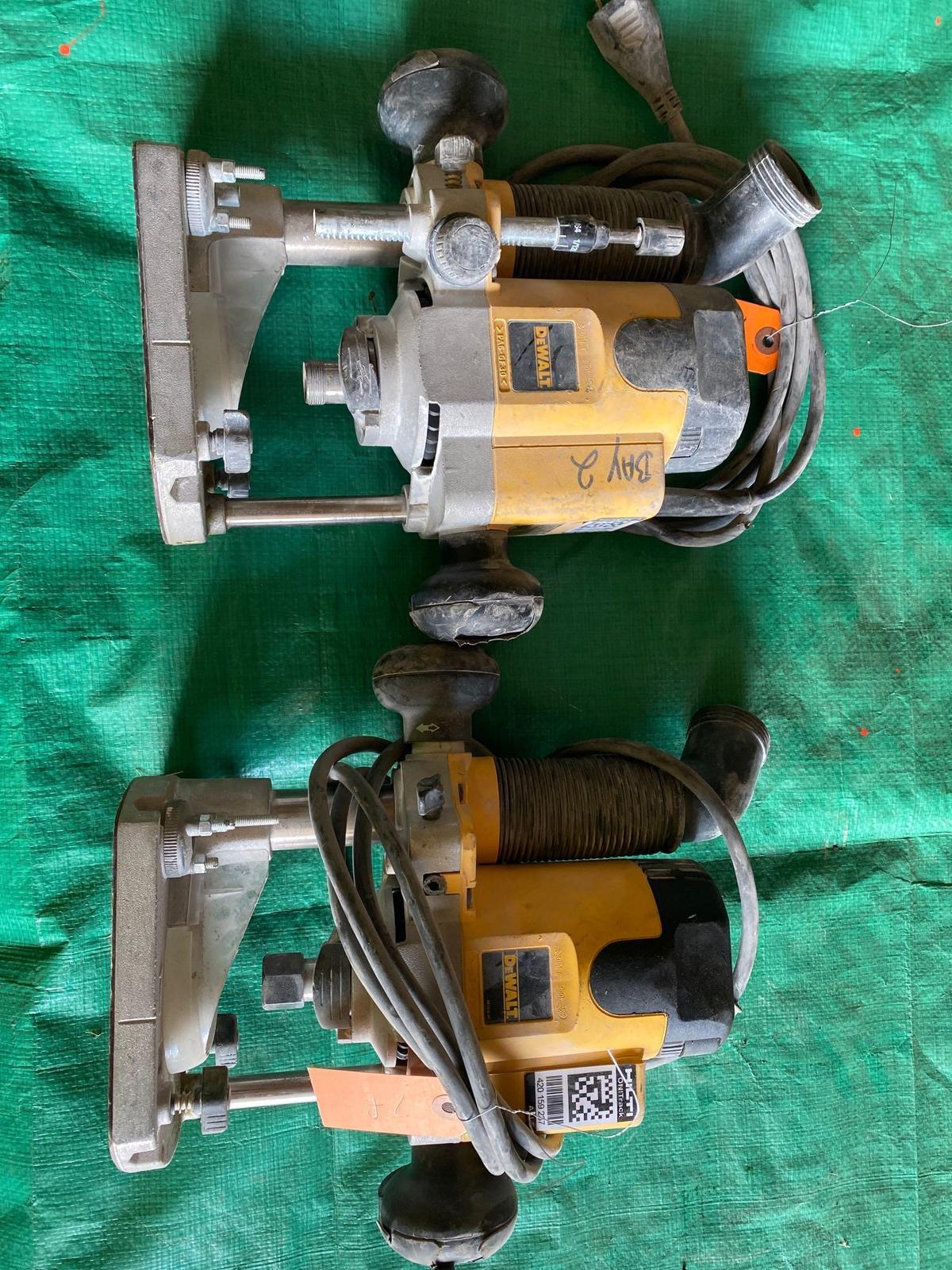 (2) Dewalt DW621 Plunge Routers