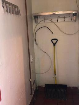 Stainless Steel Shelf, Shovel, Fire Hydrant & Broom Holder - SEE PICTURES