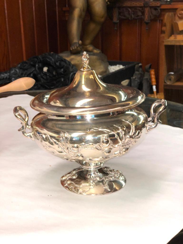 Silver Plated Tureen and Fondue Pot