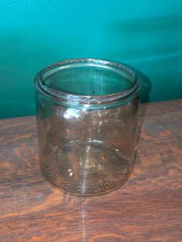 Vintage 5th District Tobacco Store Counter Cigar Glass Jar