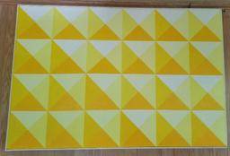 Yellow Geometric Painting