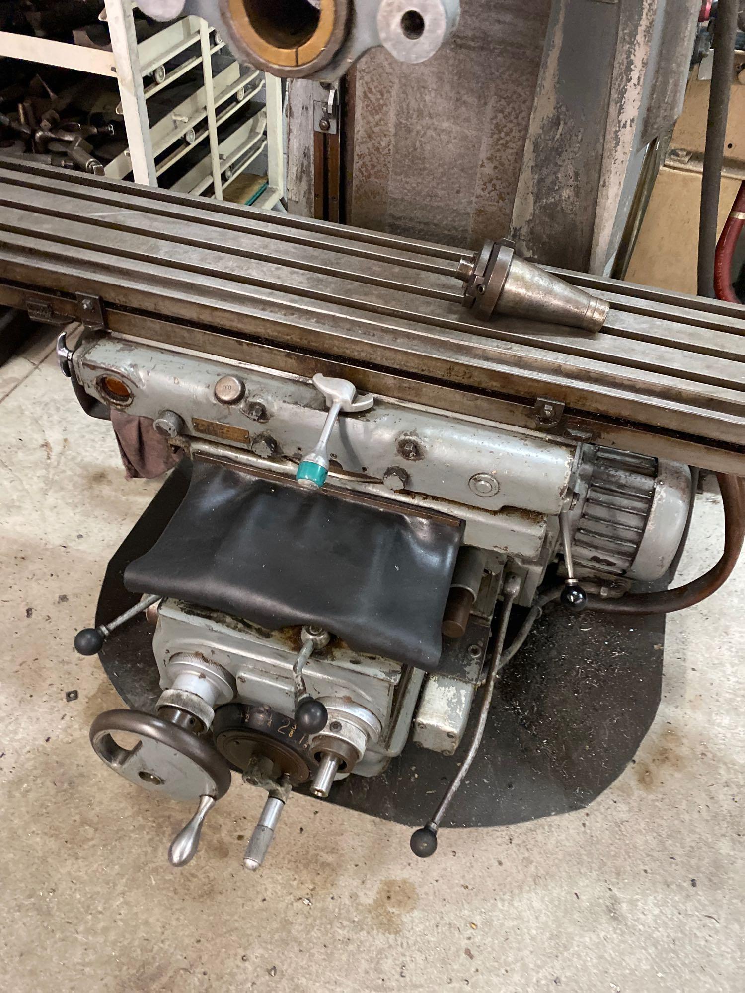 Cincinnati no. 2 milling machine, serial no. 2j2u6c-3