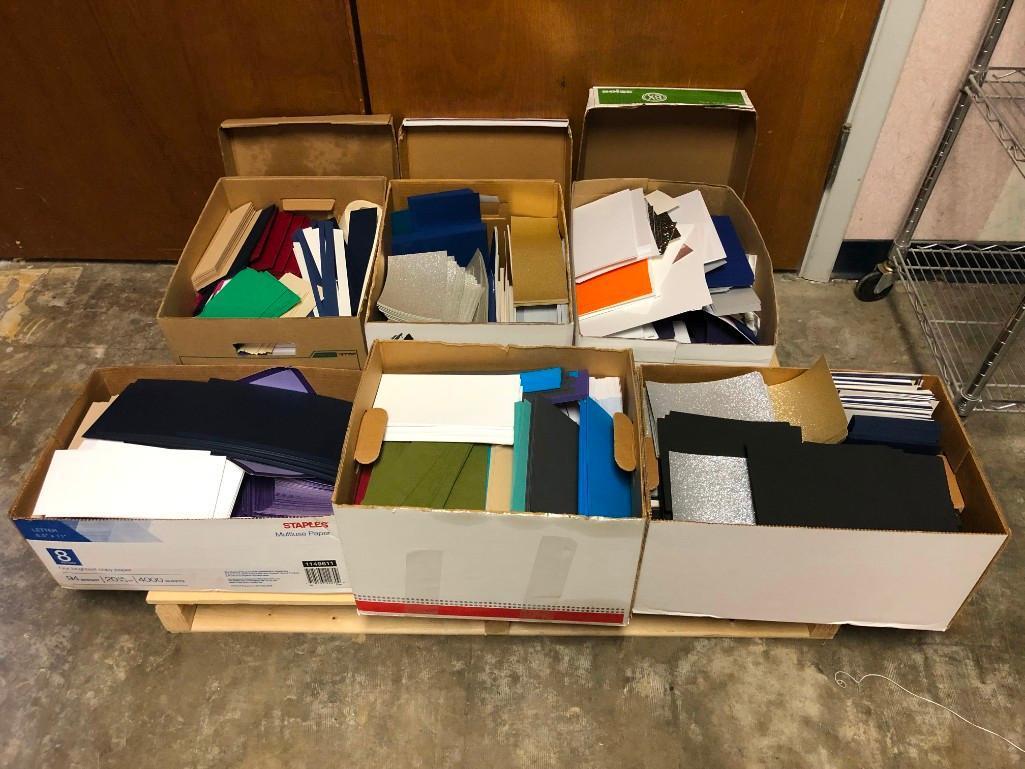 6 boxes of high end decorative scrap paper