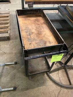 2 tier rolling hardware cart. 30 x 16 inches