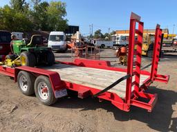 Cam Superliner Co 18ft tandem equipment/car trailer.