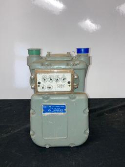 Vintage American Meter Company - Singer Division AC-175 Gas Meter